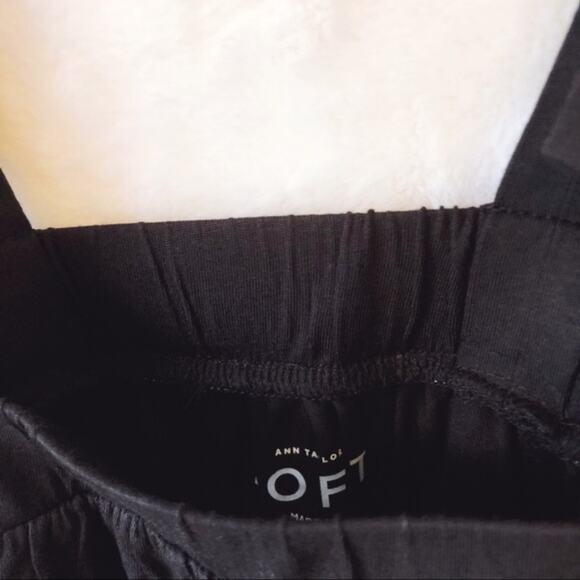 LOFT Black Layered Tie Top - Picture 3 of 7